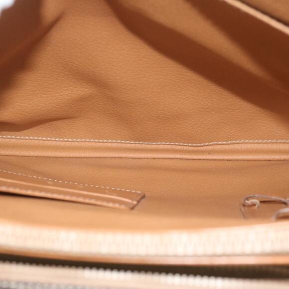 CELINE Macadam Canvas Clutch Bag Pvc Leather Brown - Picture 10 of 16